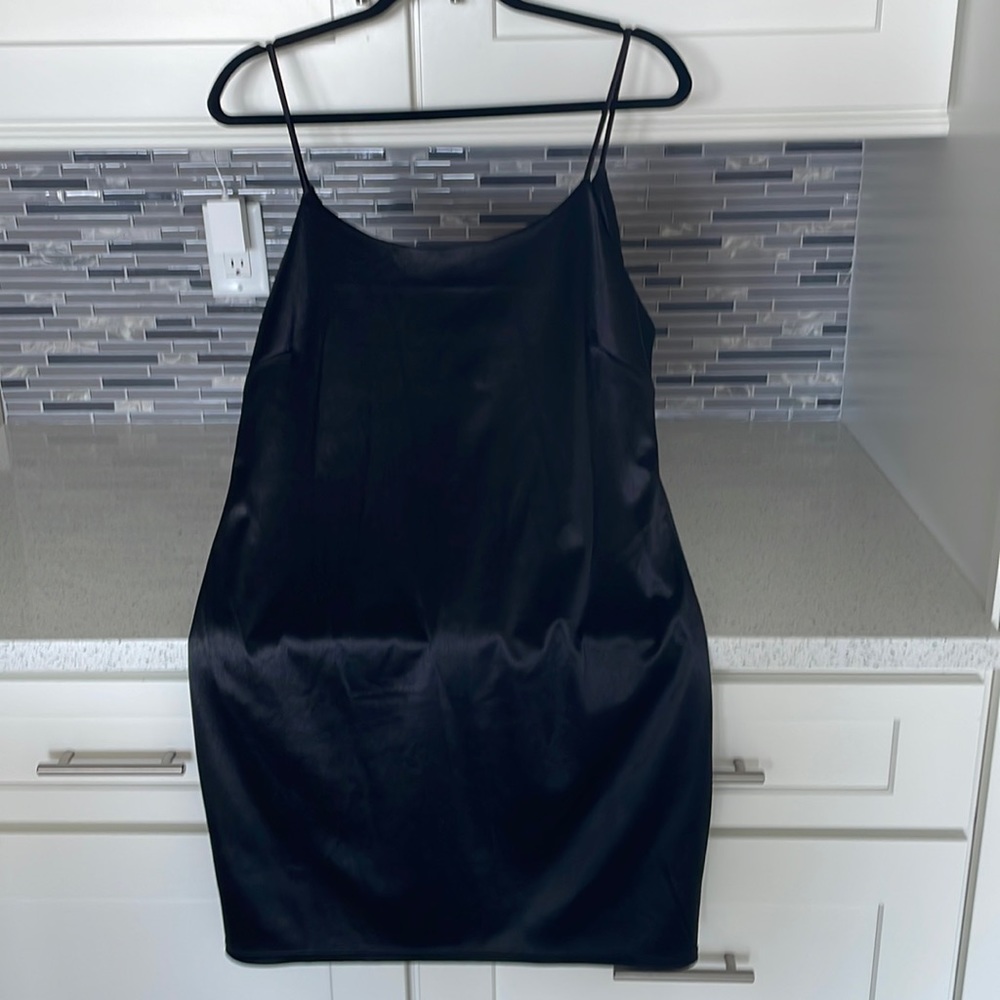 Black mini dress